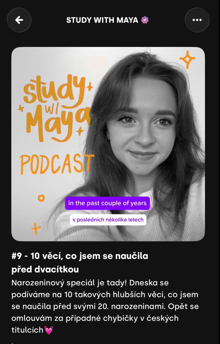 Maya's English Club — podcast ukázka